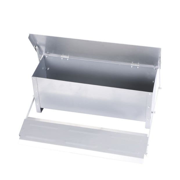 Automatic Chicken Feeder Poultry Alumnium Treadle 10KG Capacity