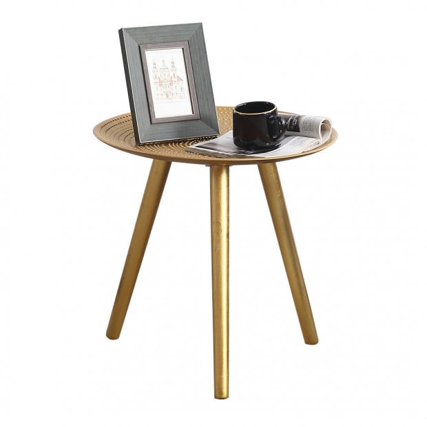 Coffee Table Side End Tables Antique Storage Bedside Furniture Gold Image 2