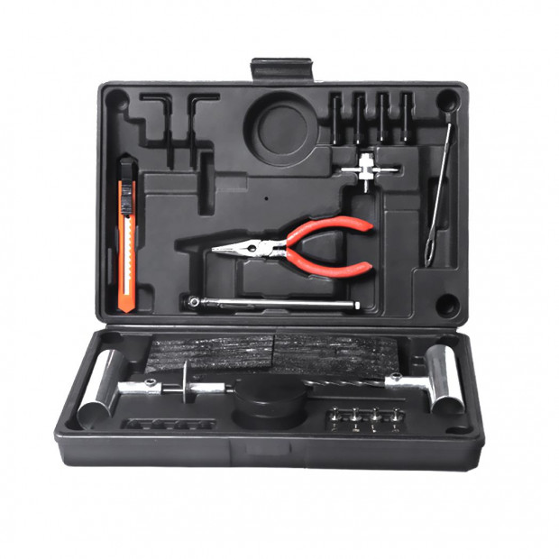 67PCS Tyre Repair Kit Puncture Recovery Emergency Tool Plugs Tubeless