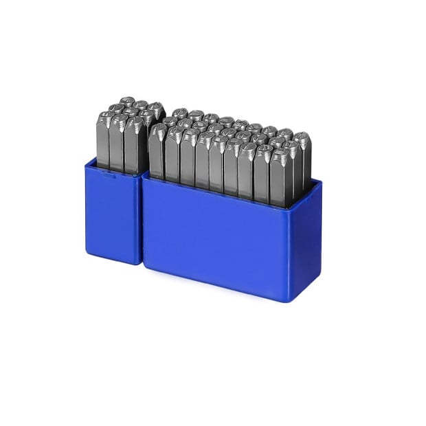 Letter Number Punch Stamp 3mm HRC60 Hardened Ball Bearing Steel 36Pcs