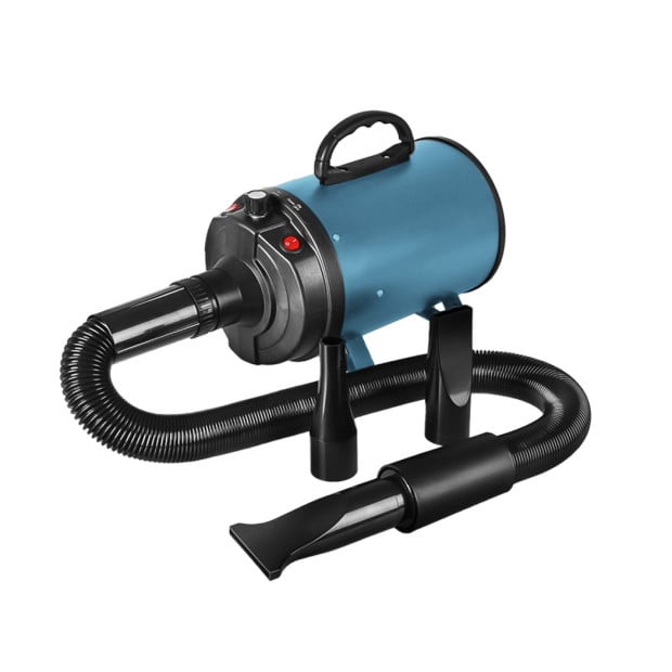 Dog Cat Pet Hair Dryer Grooming Blow Speed Blower Heater 2800W Blue