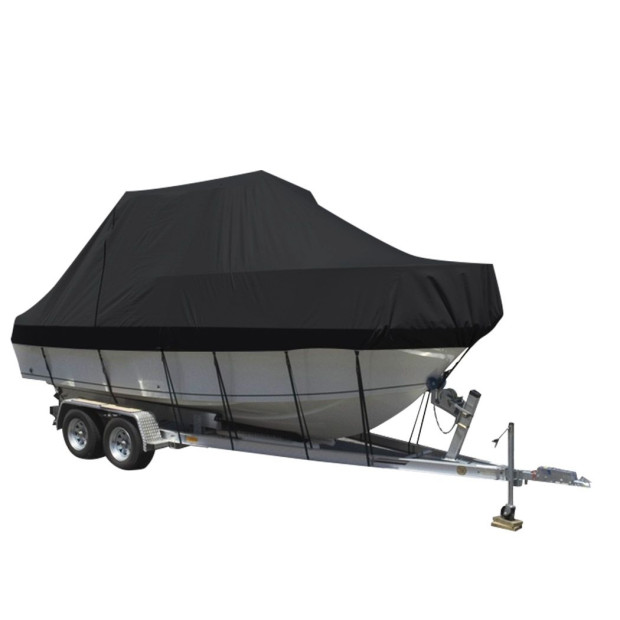 14-16 FT Boat Cover Trailer Weatherproof 600D Marine Heavy Duty