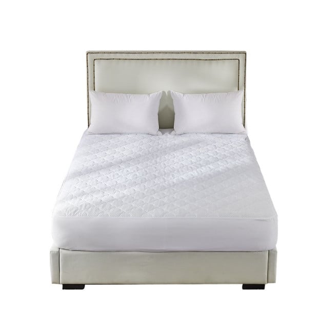 Mattress Protector Cool Fabric Pillowtop Waterproof Cover Double