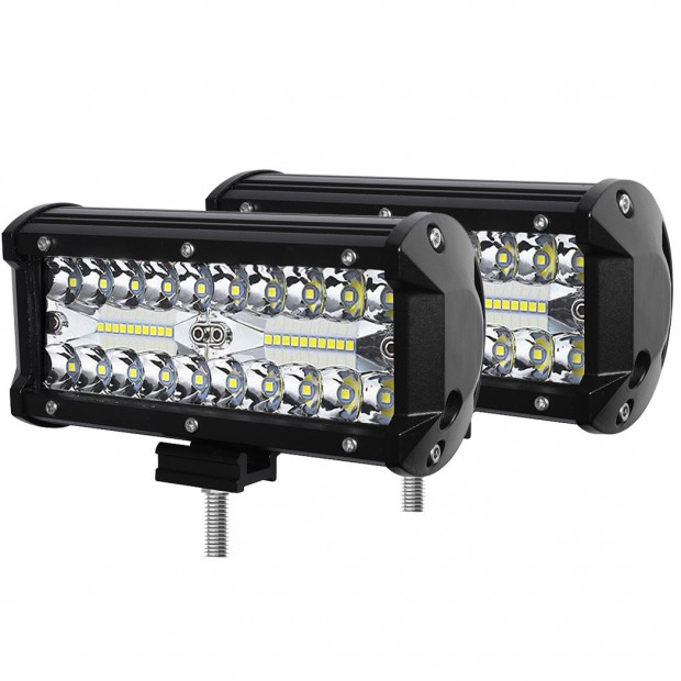 2x 6inch LED Light Bar Work Flood Spot Beam Lamp Offroad Strip Lights