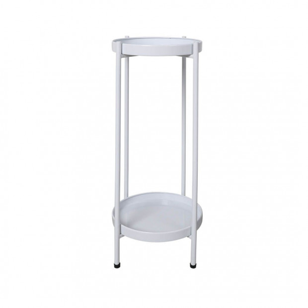 2 Tiers Plant Stand Outdoor Indoor Metal Flower Pot Rack Garden Shelf
