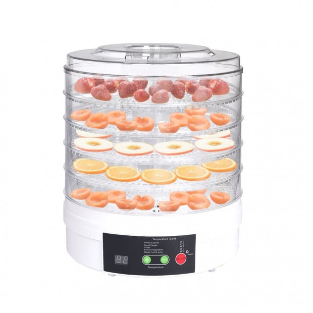 Food Dehydrators Fruit Vegetable Dryer Beef Jerky Preserve 5 Trays