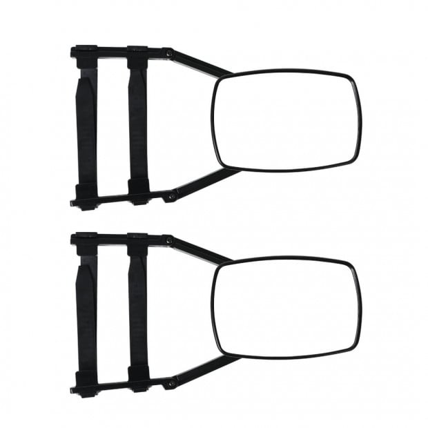 2x Towing Mirrors Caravan Universal Fit Clamp Multi Trailer Vehicle