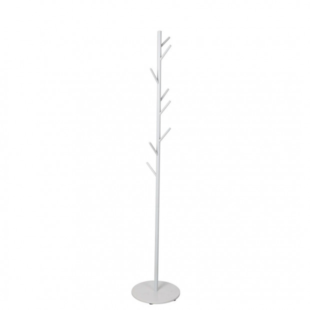 Clothes Stand Garment Coat Rack Metal Rail Portable Hanger Stand White Image 2