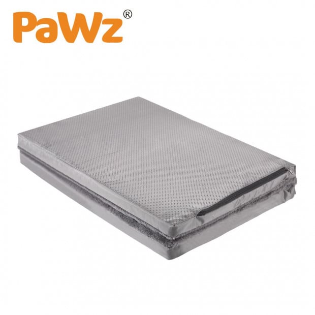 Pet Bed Foldable Dog Puppy Beds Cushion Pad Pads Soft Plush Black XL Image 2