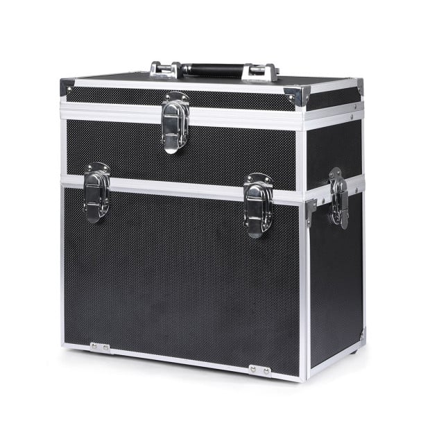 Portable Makeup Case Organiser Box Beauty Travel Suitcase 5 in 1 Black Image 2
