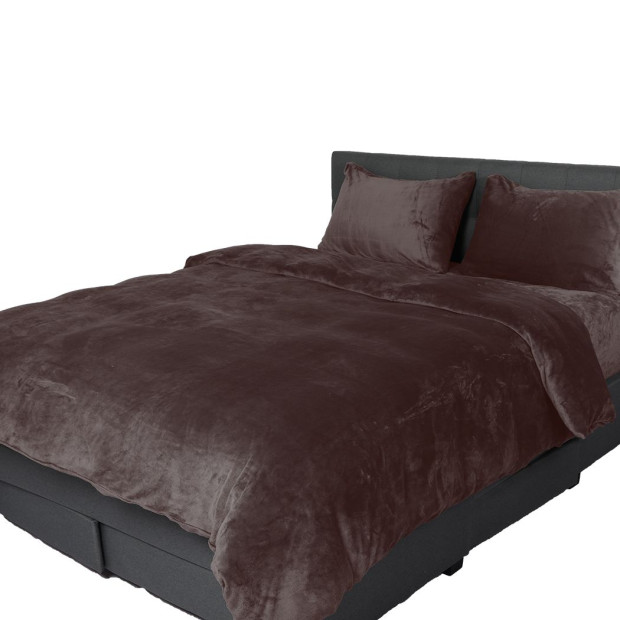 Luxury Flannel Quilt Cover with Pillowcase Mink Queen Image 2