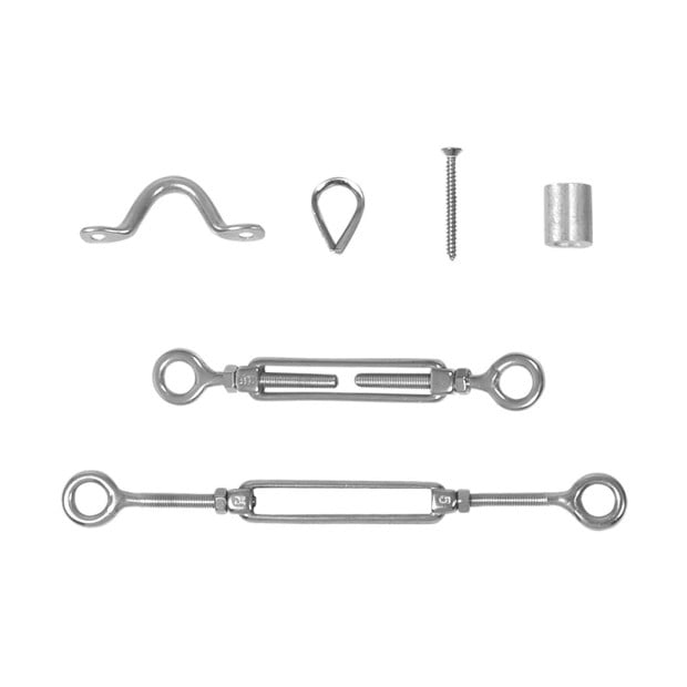 Wire Rope DIY Balustrade Kit 10 Set Stainless Steel Grade 316 Eye Image 2