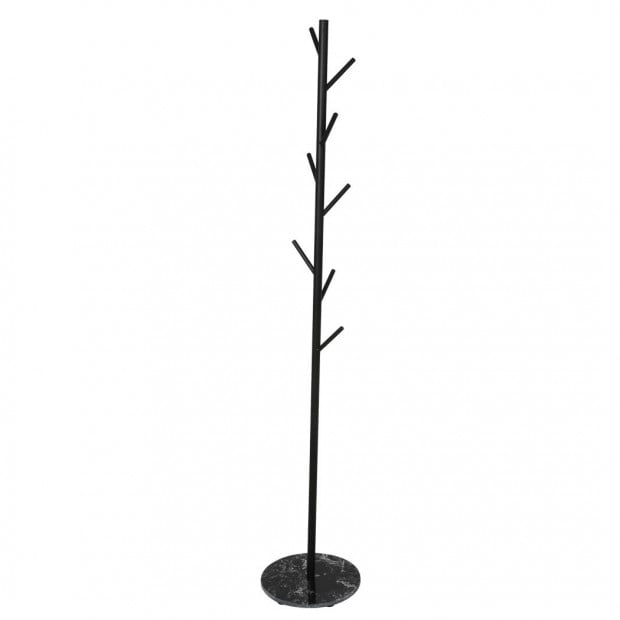 Clothes Stand Garment Coat Rack Metal Rail Portable Hanger Stand Black