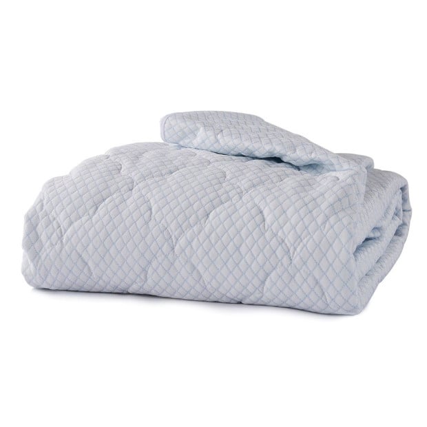 Mattress Protector Cool Fabric Pillowtop Waterproof Cover Double Image 2