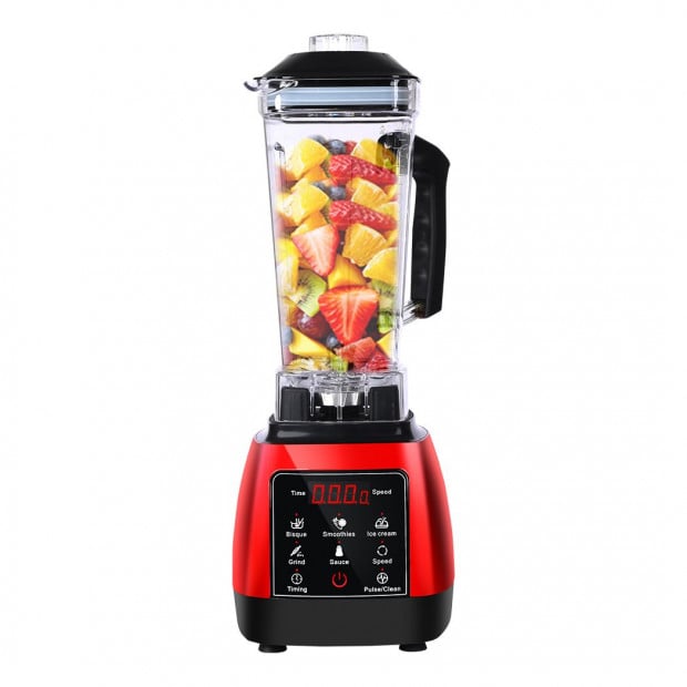 2L Commercial Blender Mixer Food Processor  Juicer Ice Crush Red Image 2
