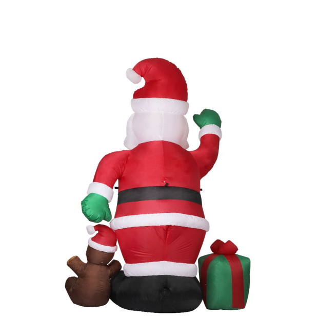 Inflatable Christmas Outdoor Decoration Santa 2.4M LED Lights Image 2