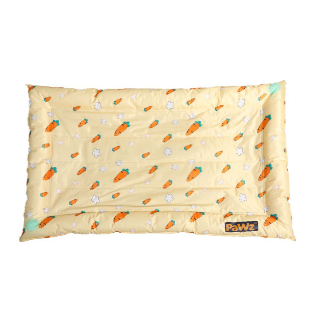 Pet Cool Gel Mat Bed Dog Bolster Waterproof Yellow Summer Large Image 2
