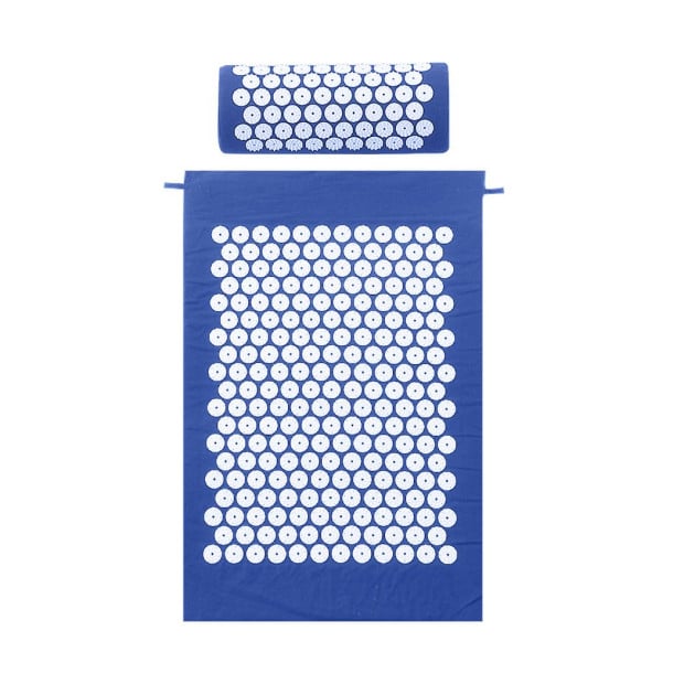 Acupressure Mat Yoga Massage Pain Stress Relax Blue 68 x 42cm Image 2