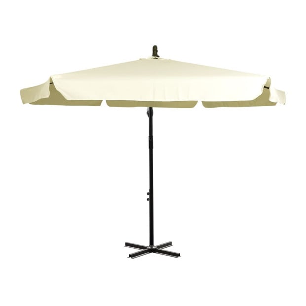3M Patio Outdoor Umbrella Cantilever Beige Image 2