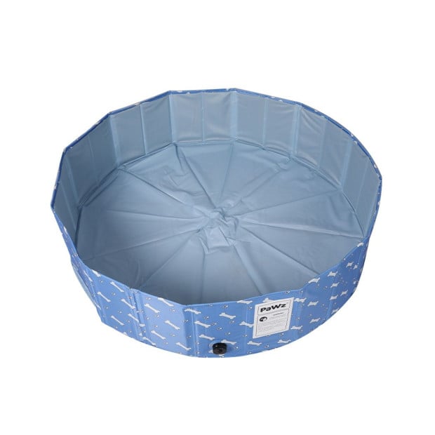 Portable Pet Swimming Pool Kids Dog Cat Outdoor Blue - 120cm Image 2