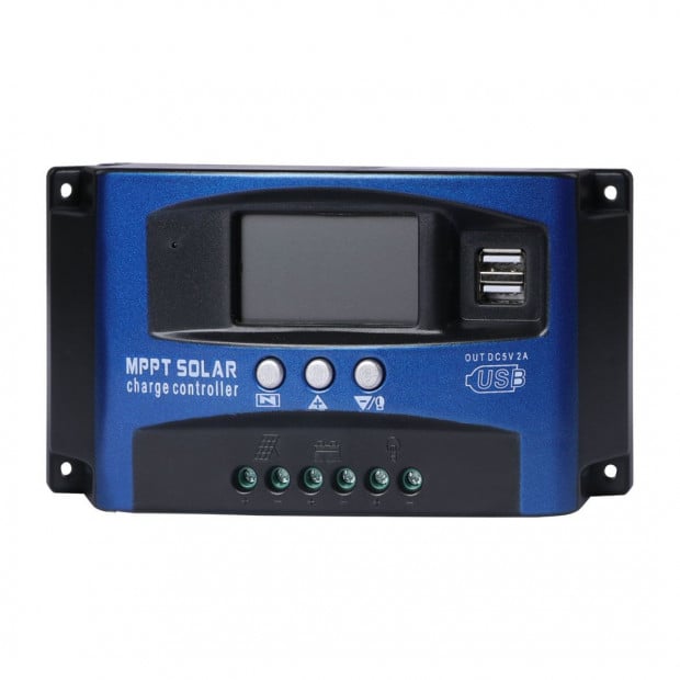 30A Solar Panel Charge Controller 12V 24V Regulator USB Mppt Battery Image 2