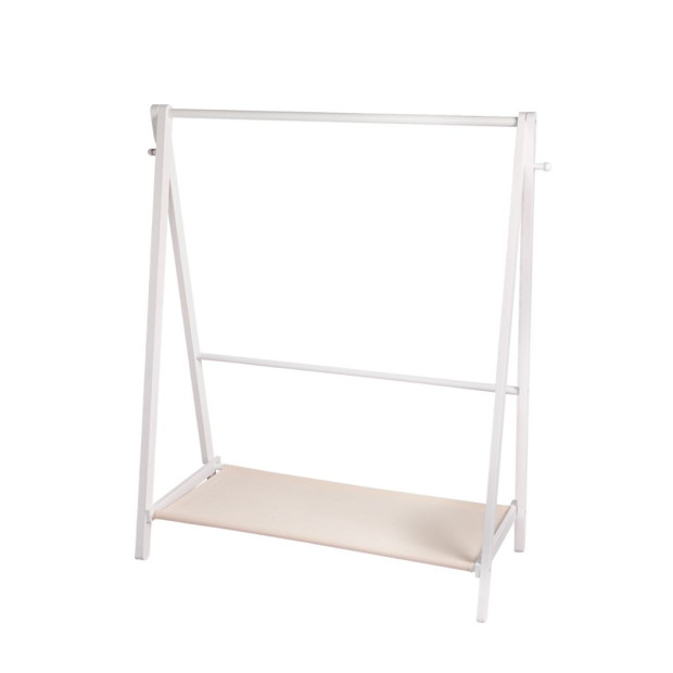 Clothes Rack Wooden Garment Hanging Stand Storage Organiser Shelf Image 2