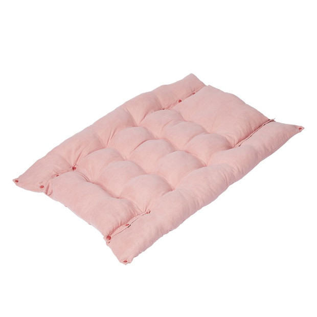 Pet Bed 2 Way Use Dog Cat Soft Warm Calming Mat Sleeping - Pink S Image 2