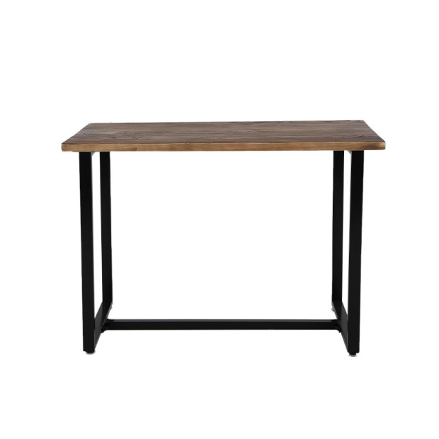 Dining Table Wooden Metal Kitchen Tables Cafe Restaurant 110cm Image 2