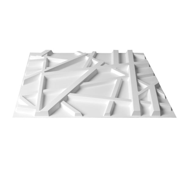 12Pcs 3D PVC Wall Panels Paintable Home Background Decor 50x50cm Image 2