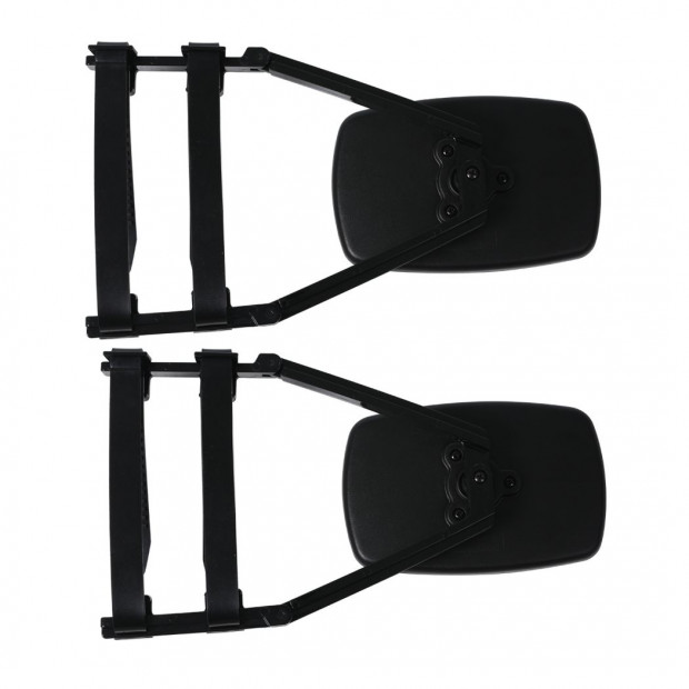 2x Towing Mirrors Caravan Universal Fit Clamp Multi Trailer Vehicle Image 2
