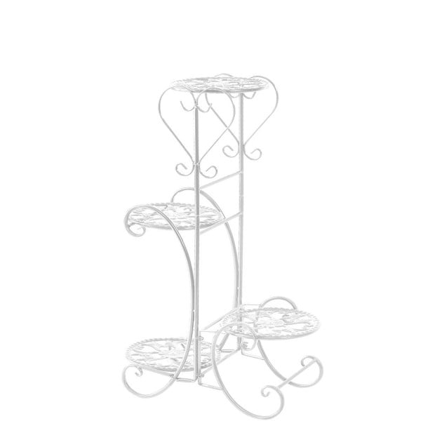 Plant Stand Indoor Outdoor Metal Flower Pots Rack Corner Shelf Planter Image 2