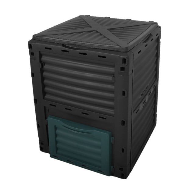 290L Compost Bin Food Waste Recycling Kitchen Garden Black Image 2