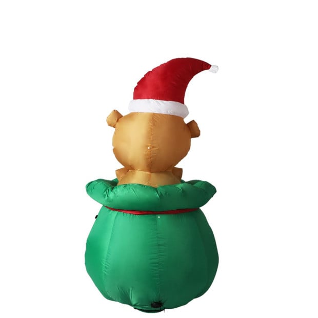 Inflatable Christmas Decorations Bubbly Bear 1.5M LED Lights Image 2