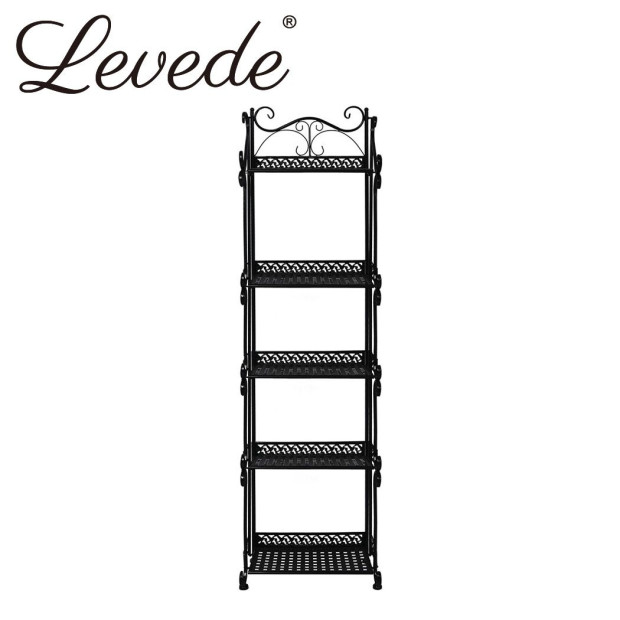 Plant Stand 5 Tiers Outdoor Indoor Metal Flower Pots Rack Garden Shelf Image 2