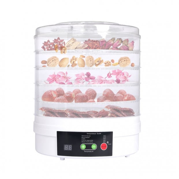Food Dehydrators Fruit Vegetable Dryer Beef Jerky Preserve 5 Trays Image 2
