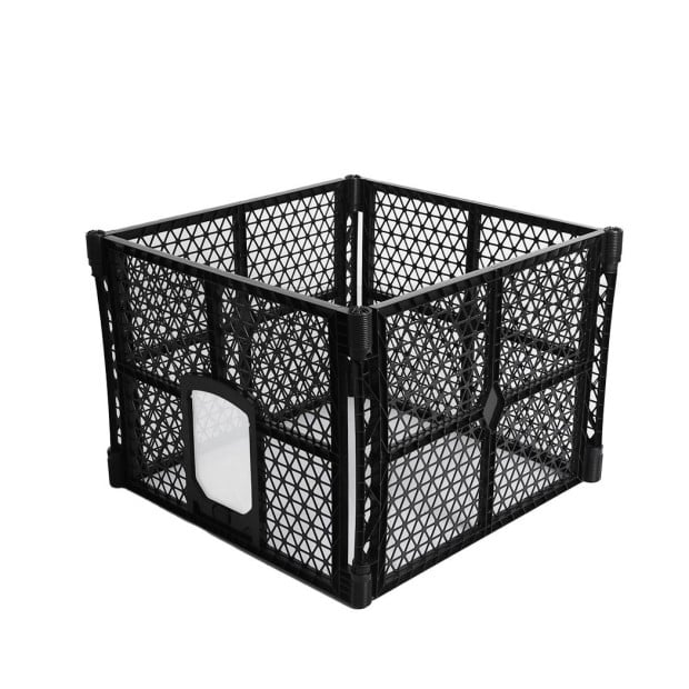 Pet Playpen Foldable Protable Dog Plastic Garden Outdoor 4 Panels Image 2