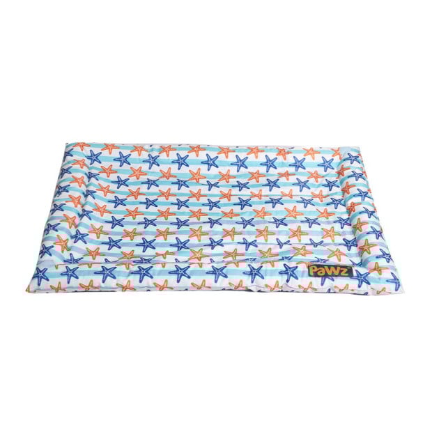 Pet Cool Gel Mat Bed Dog Bolster Self-cooling Star Summer Large Image 2