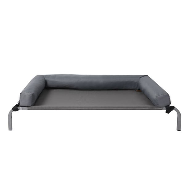 Elevated Pet Bed Dog Puppy Trampoline Hammock Raised Heavy Duty Grey L Image 2