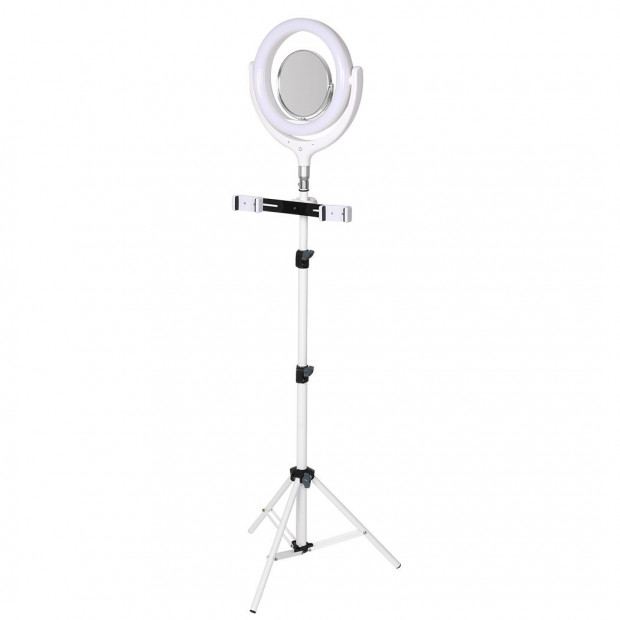 LED Ring Light with Tripod Stand Phone Holder Dimmable Studio Lamp Image 2