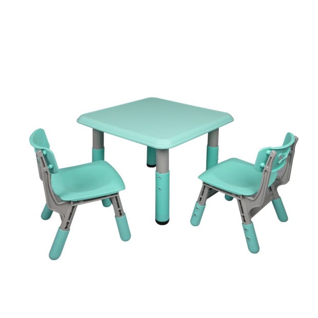 Kids Table Chairs Children Furniture Play Study Desk Set Green Image 2