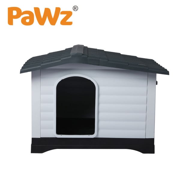 Plastic Dog Kennel Outdoor Indoor Pet Garden House Weatherproof Image 2