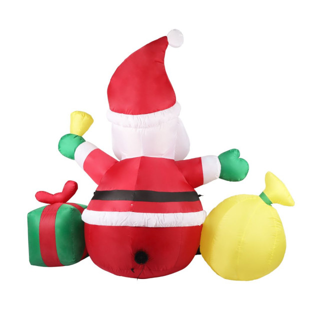 Inflatable Christmas Outdoor Decorations Santa LED Lights Xmas Party Image 2
