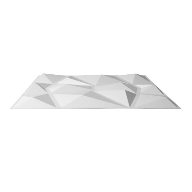 12Pcs 3D PVC Wall Panels Paintable Home Background Decor 50x50cm Triangle Image 2