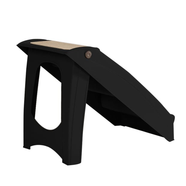 Pet Stairs Dog Ramp Steps Portable Foldable Climbing Ladder - Black Image 2