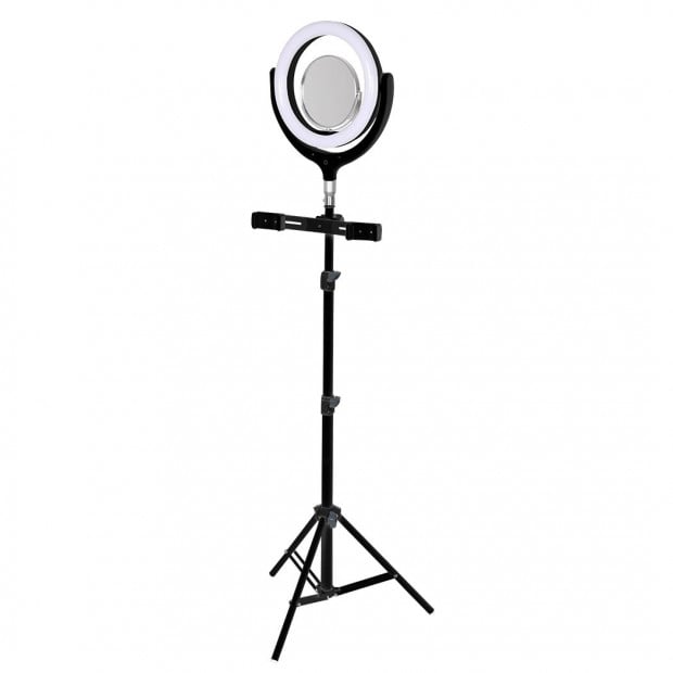 LED Ring Light with Tripod Stand Phone Holder Dimmable Studio Image 2