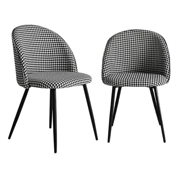 2x Dining Chairs Kitchen Lounge Chair Sofa Upholstered Padded Seat Image 2