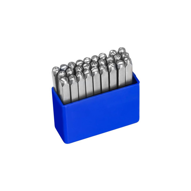 Letter Number Punch Stamp 8mm HRC60 Hardened Ball Bearing Steel 36Pcs Image 2