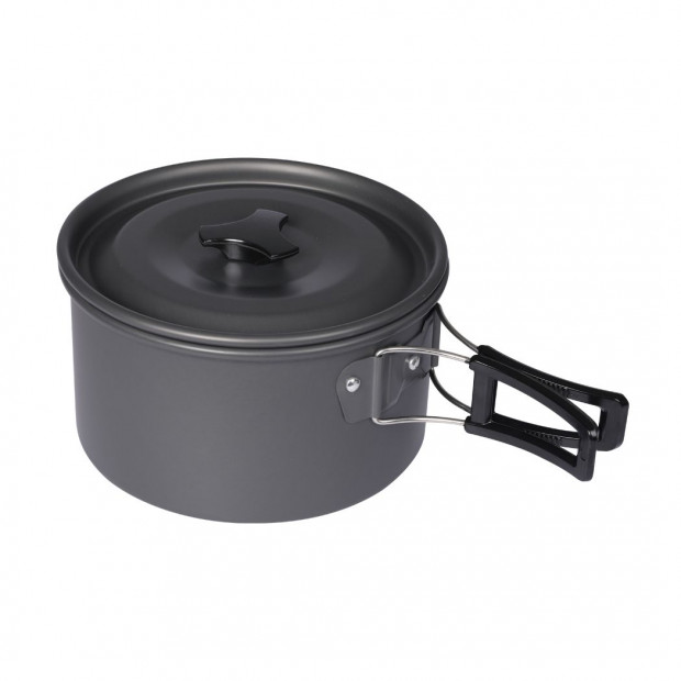 10Pcs Camping Cookware Set Outdoor Hiking Cooking Bowl Pot Pan Picnic Image 2