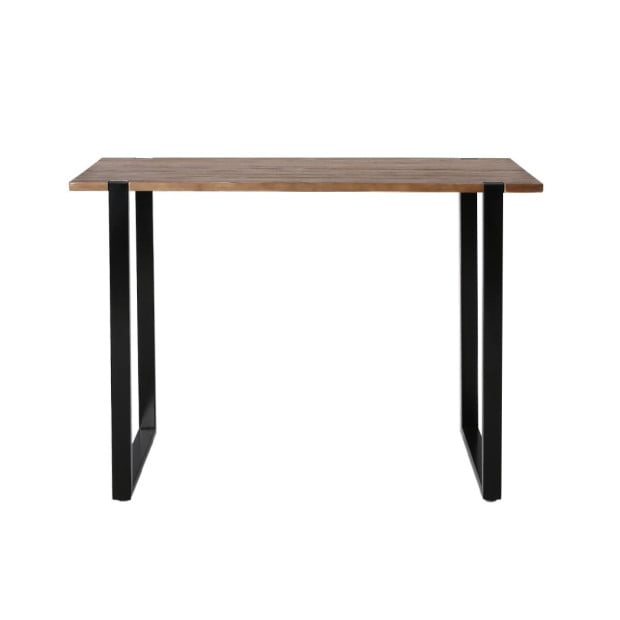 High Bar Table Industrial Pub Table Solid Wood Kitchen Cafe Office Image 2