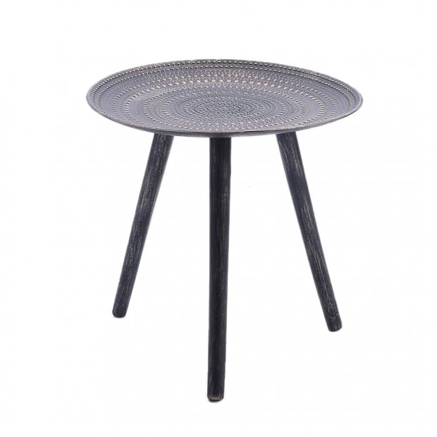 Coffee Table Side End Tables Antique Storage  Bedside Furniture Black